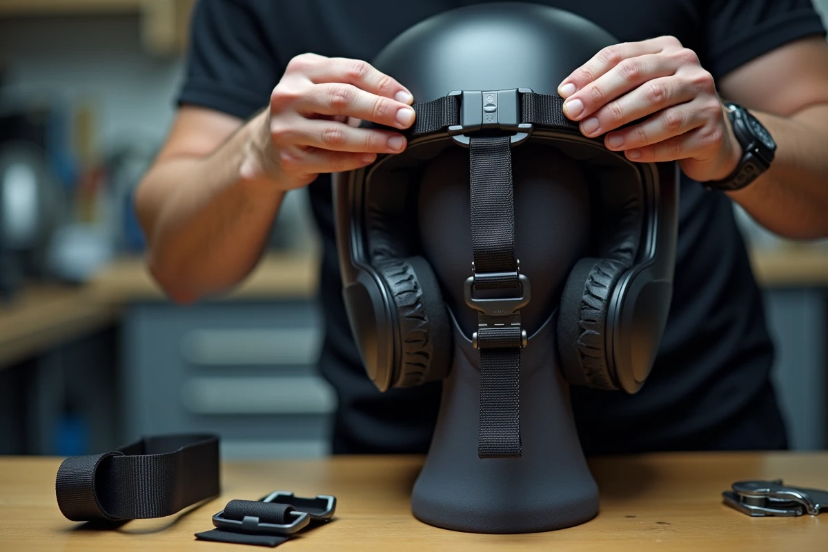 Réglage et remplacement de la jugulaire d'un casque moto pour réduire la pression sur la mâchoire